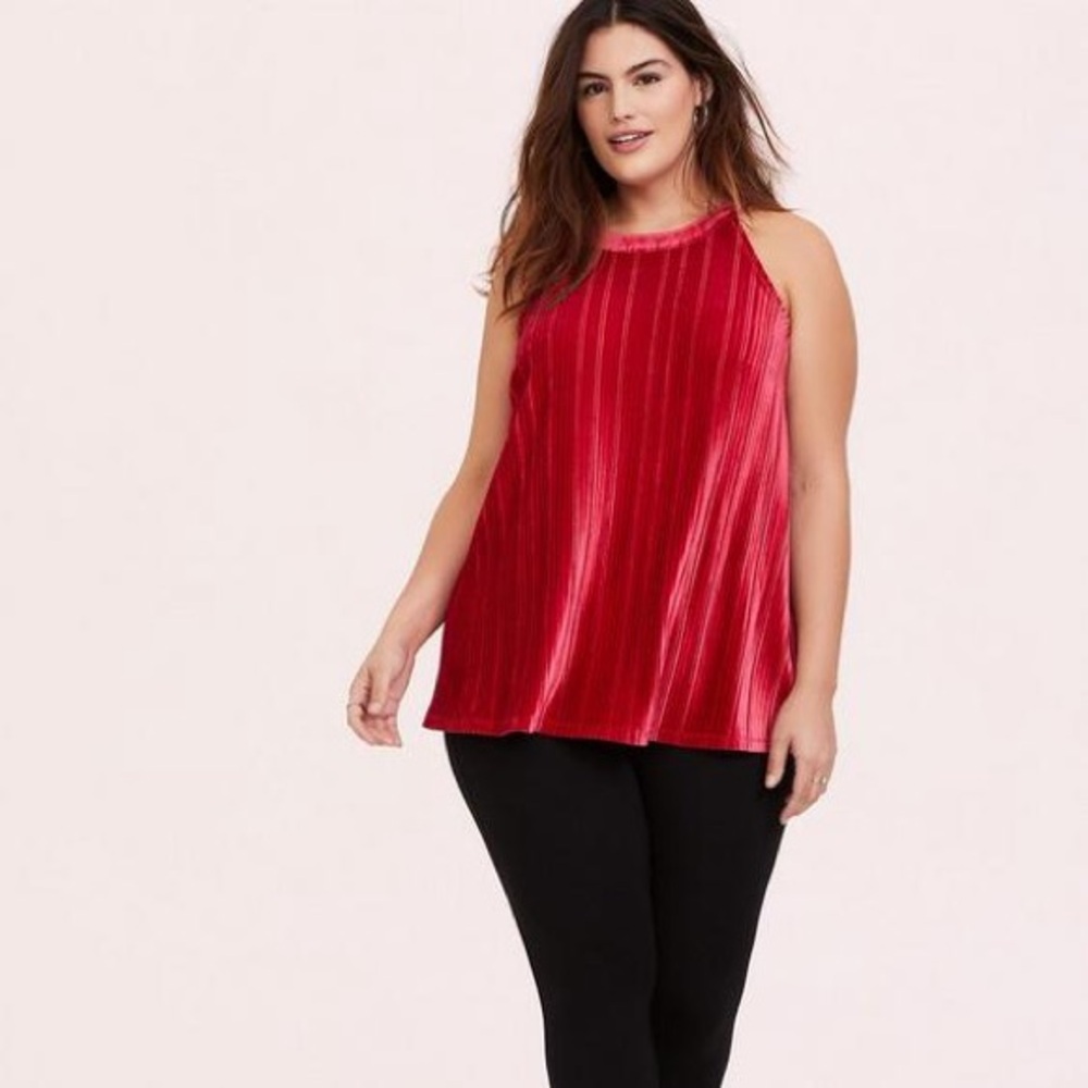 Torrid Velvet Halter Tank